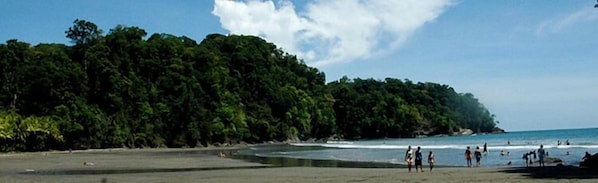 Beach nearby, black sand