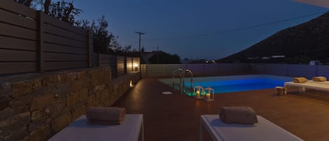 Front of property – evening/night