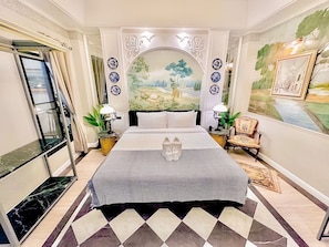 패밀리룸, 침실 2개 | 책상, 다리미/다리미판, 무료 WiFi, 침대 시트