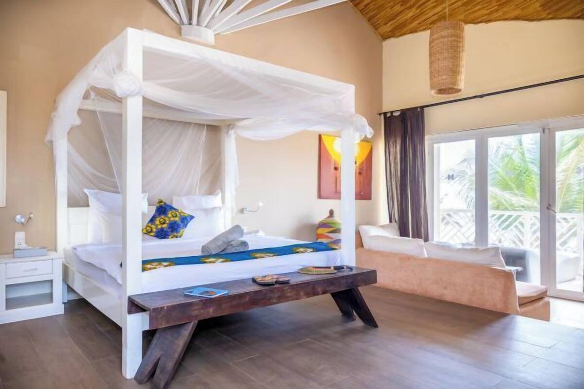 1 habitación y ropa de cama de alta calidad