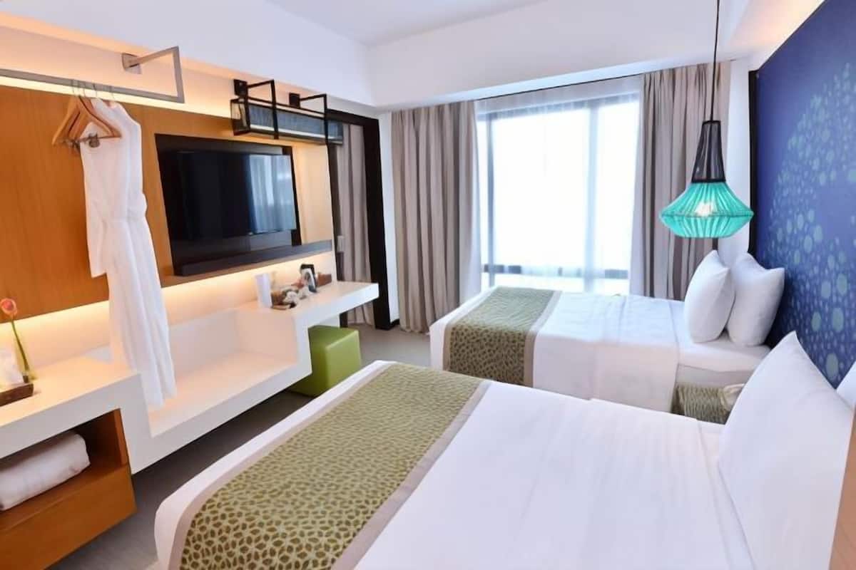 1 slaapkamer, een minibar, een kluis op de kamer, een bureau