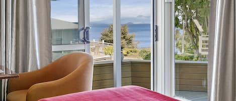 Lakefront Thermal Spa Studio King Bed Ground Floor (partial view) | 1 bedroom, iron/ironing board, free WiFi, bed sheets