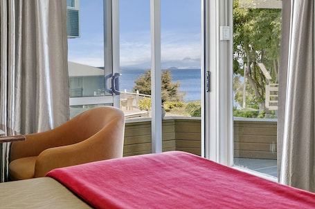 Lakefront Thermal Spa Studio King Bed Ground Floor (partial view) | 1 bedroom, iron/ironing board, free WiFi, bed sheets
