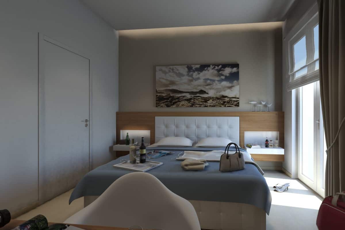 Ropa de cama de alta calidad, edredón y minibar