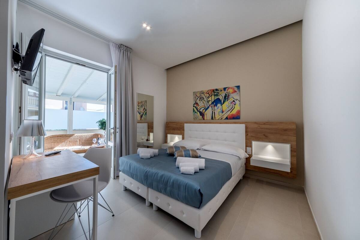 Habitación Deluxe con 1 cama matrimonial o 2 individuales, patio | Vista del balcón