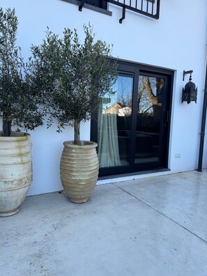 Comfort Studio Suite, 1 Queen Bed | Terrace/patio