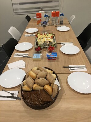 Daily continental breakfast for a fee