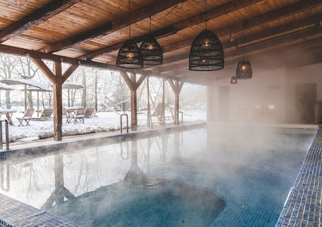 Sauna, hot tub, steam room, hot springs, body treatments