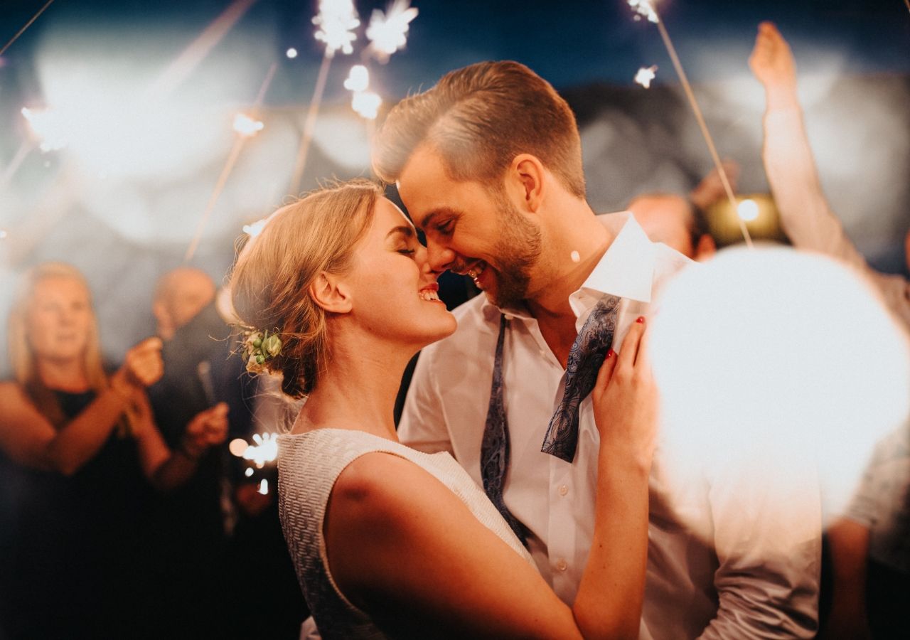 outdoor wedding area