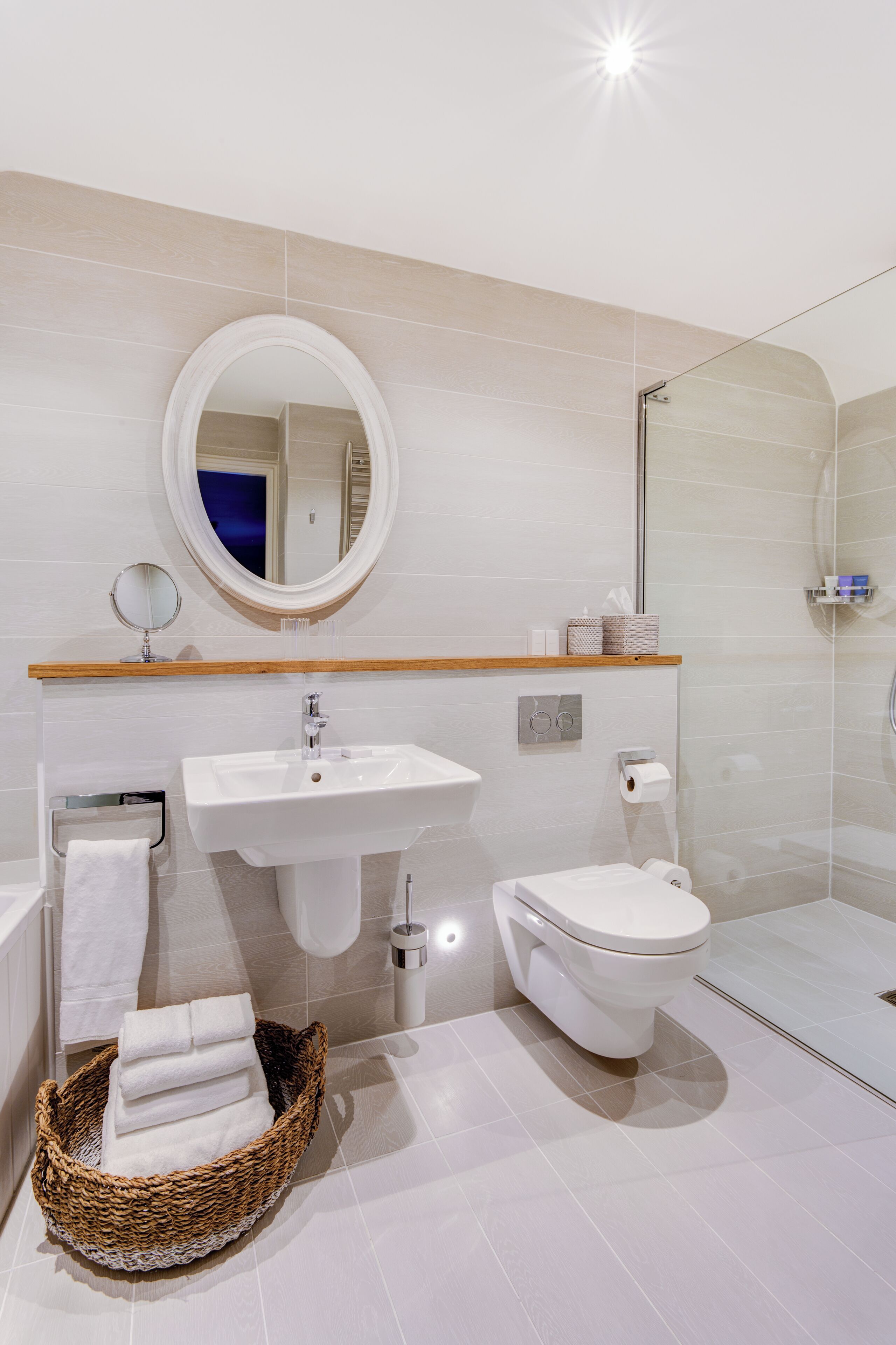 grand harbour view | bathroom | slippers, towels