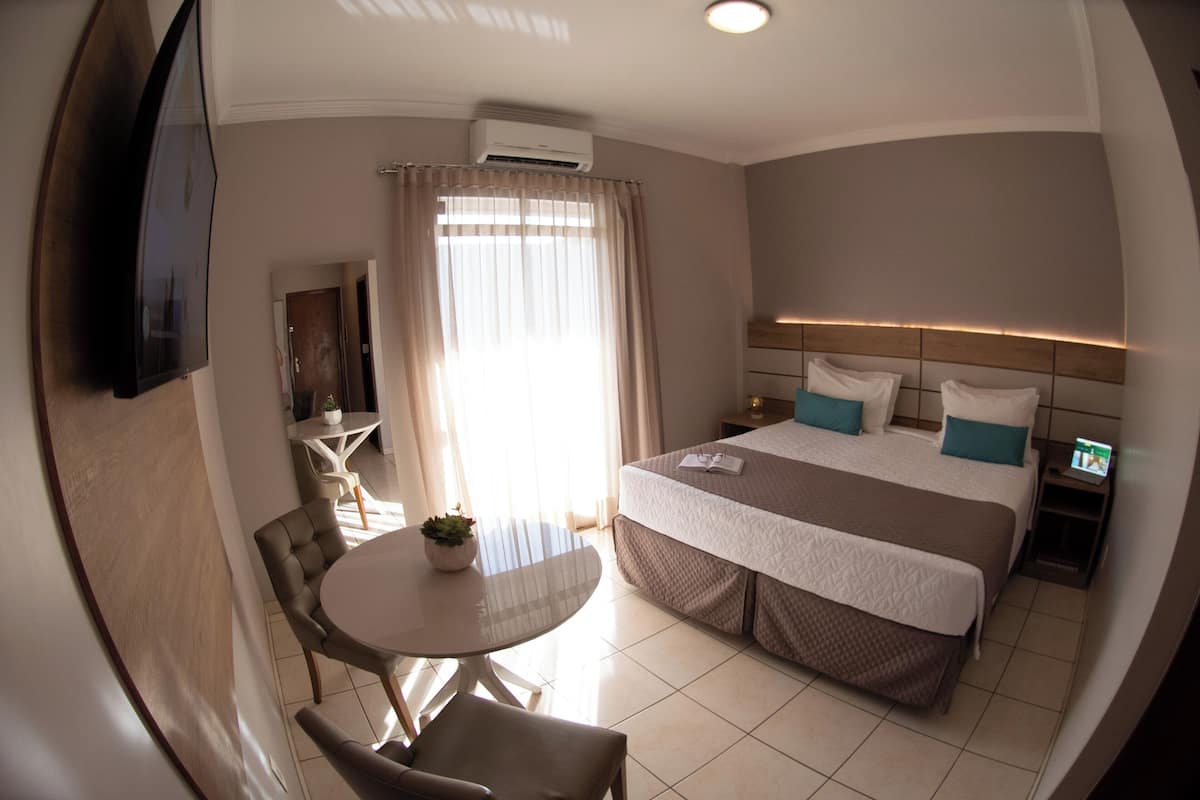 Minibar, desk, blackout drapes, free WiFi