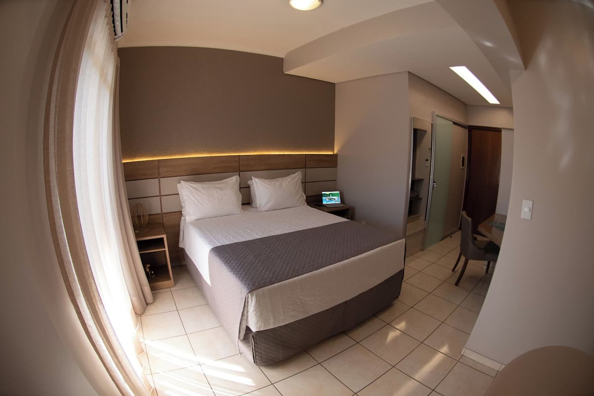 Minibar, desk, blackout drapes, free WiFi