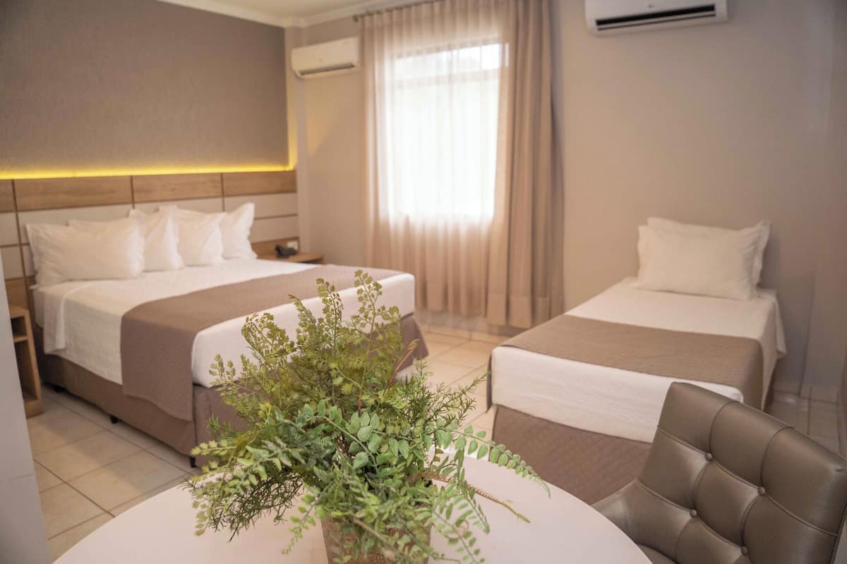 Minibar, desk, blackout drapes, free WiFi