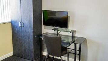 Desk, iron/ironing board, free WiFi, bed sheets