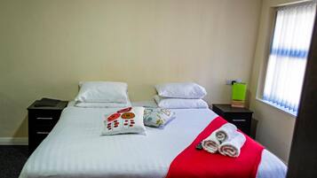 Desk, iron/ironing board, free WiFi, bed sheets