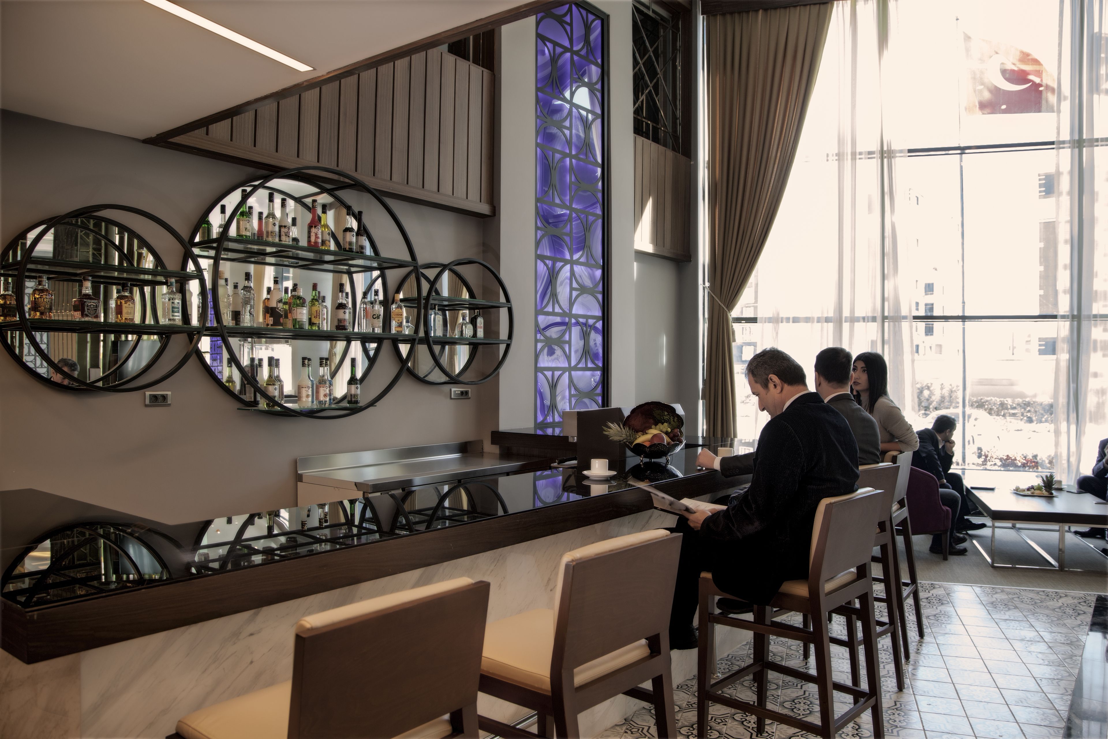 Coin salon dans le hall