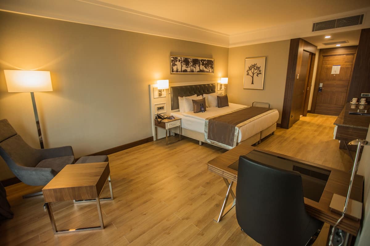 Premium bedding, minibar, in-room safe, desk