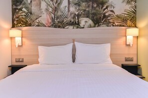 Kahden hengen standard-huone (yksi tai kaksi sänkyä) | Ylelliset vuodevaatteet, tallelokero huoneessa, työpöytä, äänieristys