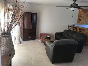 Deluxe Duplex, 2 Bedrooms | Living room - Caicos Cactus Residence (Bottle Creek)
