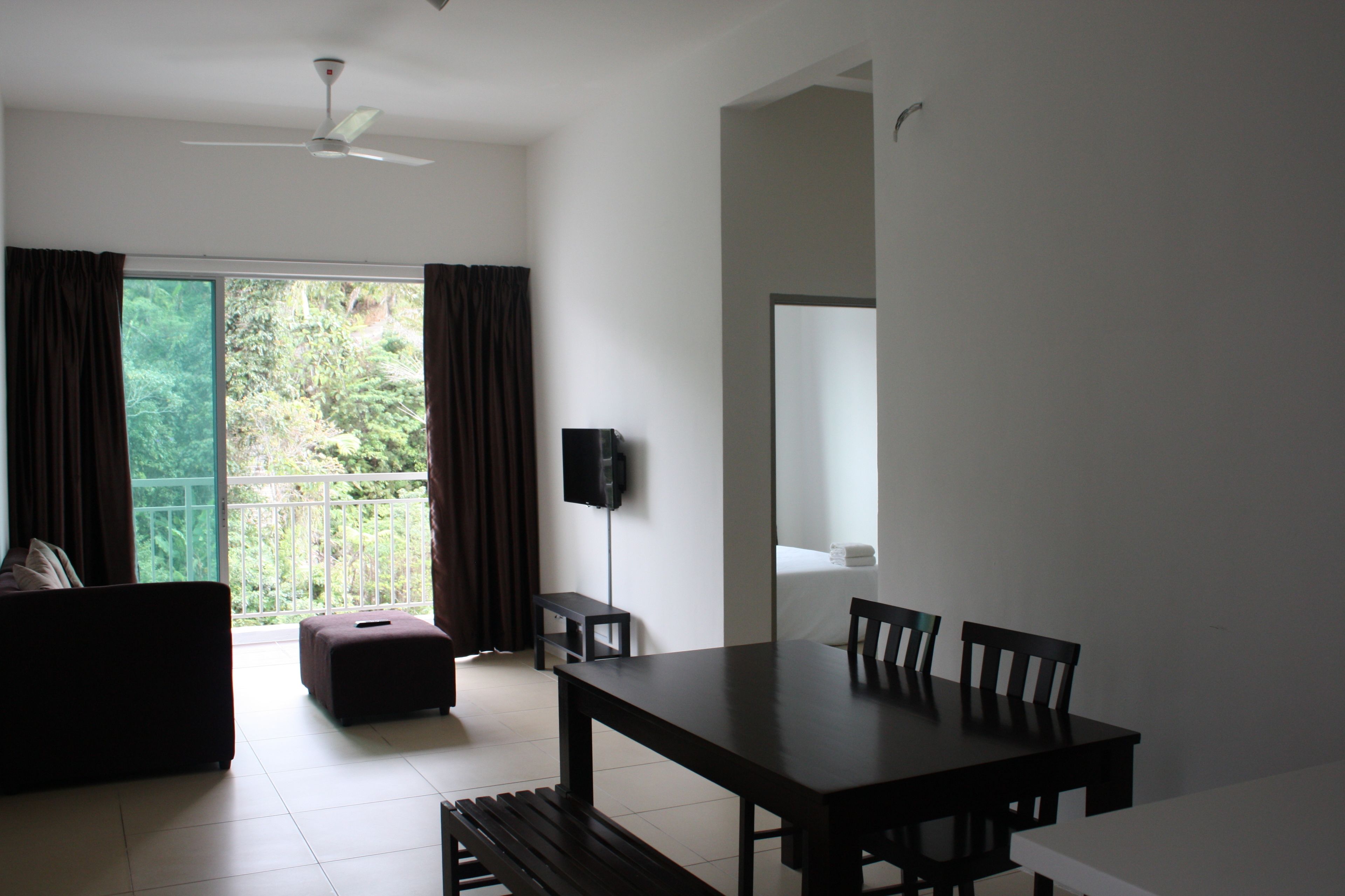 Family Studio | Living area | 32-inch LCD TV with cable channels, TV