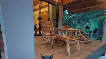 Comfort Triple Room, Refrigerator, Garden Area | Bed sheets