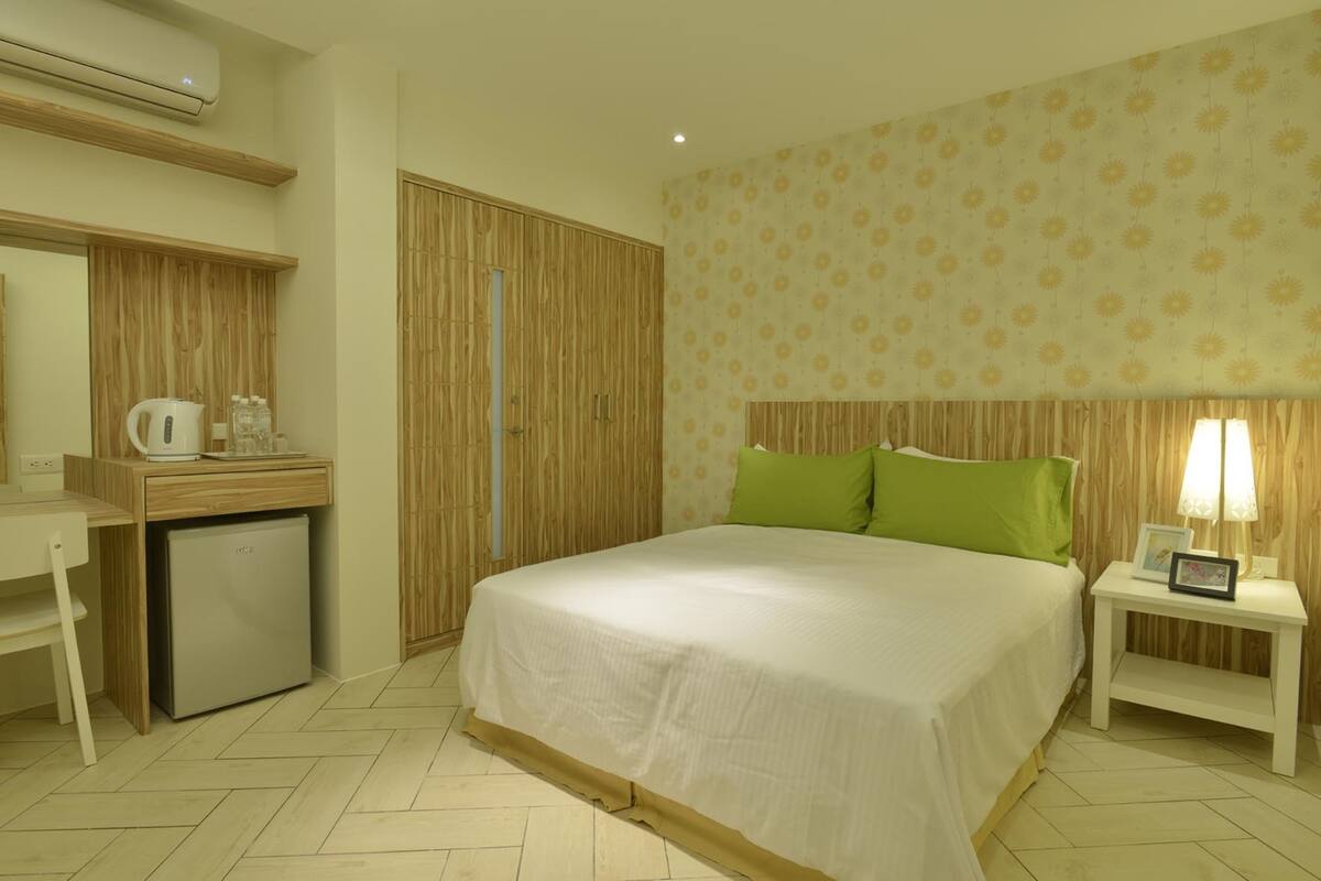 Individually decorated, individually furnished, desk, blackout curtains