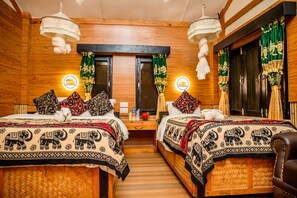 Deluxe Double or Twin Room, Multiple Beds, River View, Poolside | Premium bedding, in-room safe, soundproofing, free WiFi - Hotel Riverside (Sauraha)