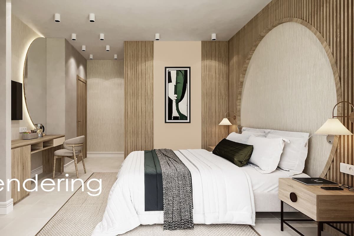 1 bedroom, Frette Italian sheets, premium bedding, down duvets
