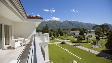 Blick vom Balkon