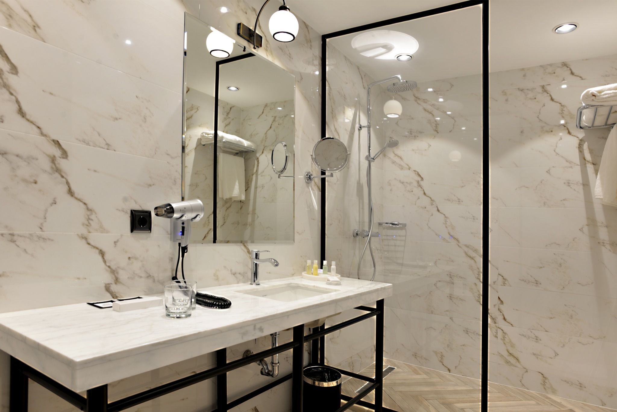 double room (atoneli) | bathroom | designer toiletries, hair dryer, bathrobes, slippers