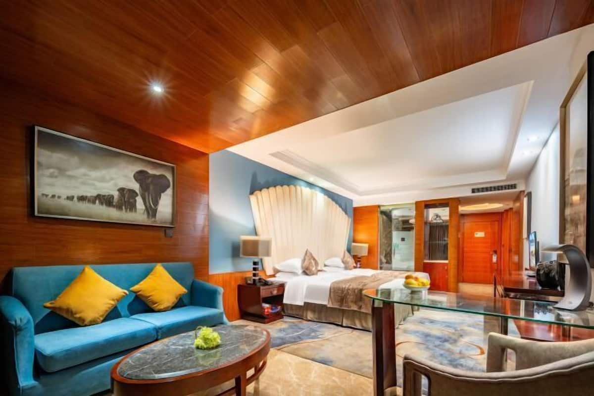 In-room safe, desk, blackout drapes, iron/ironing board