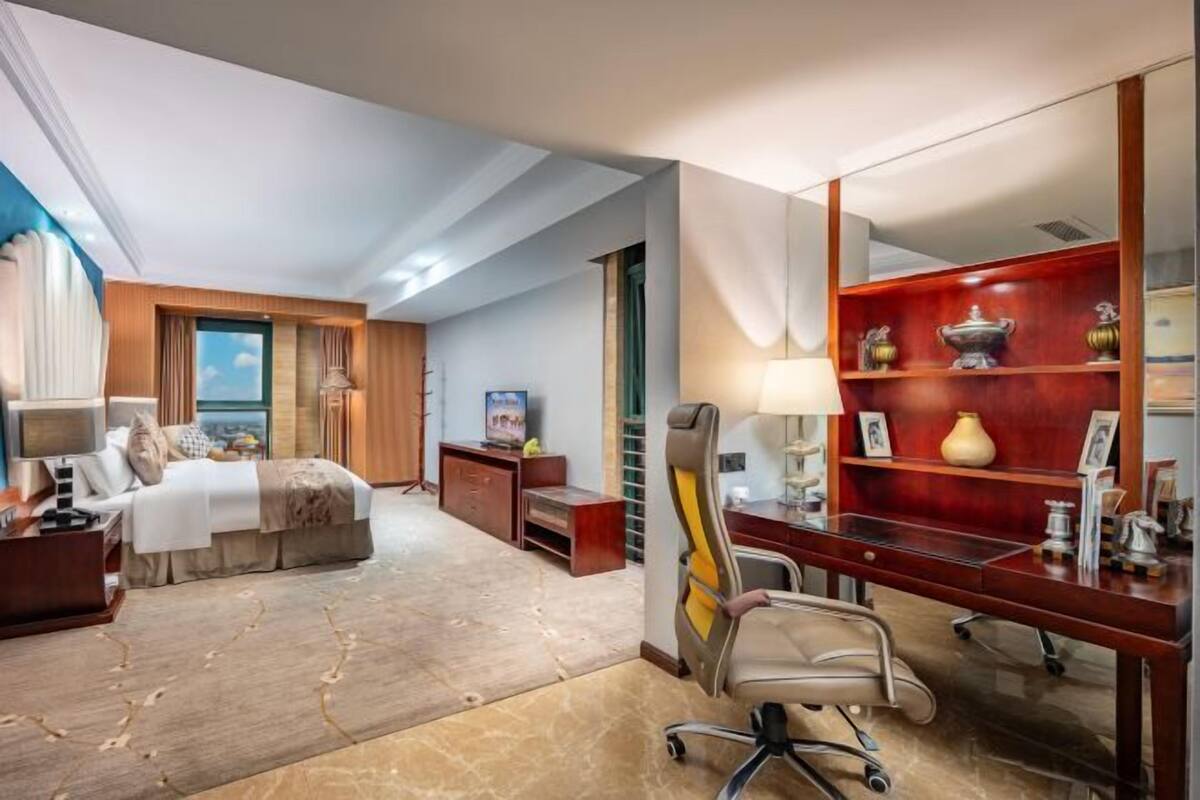 In-room safe, desk, blackout drapes, iron/ironing board