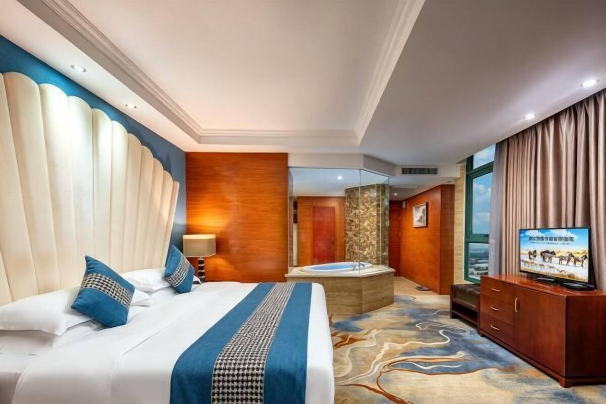 In-room safe, desk, blackout curtains, iron/ironing board