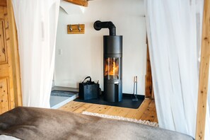 Deluxe Suite, Fireplace, Lake View | Room amenity