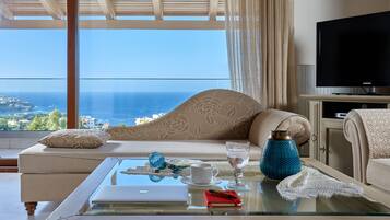 Villa, 4 chambres, vue mer (Dimitra) | Coin séjour