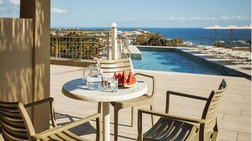 Deluxe-Apartment, 1 Schlafzimmer, Poolblick (Elia)