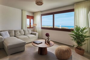 Premium Apartment, 2 Bedrooms, Sea View (Oinos) | Iron/ironing board, free WiFi, bed sheets - OZEA - Elevated Living (Malevizi)