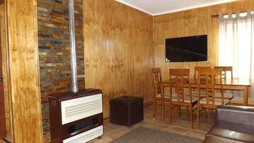 Standard Cabin, 2 Bedrooms, Private Bathroom, Courtyard View | Living room | 42-inch LED TV with cable channels, TV