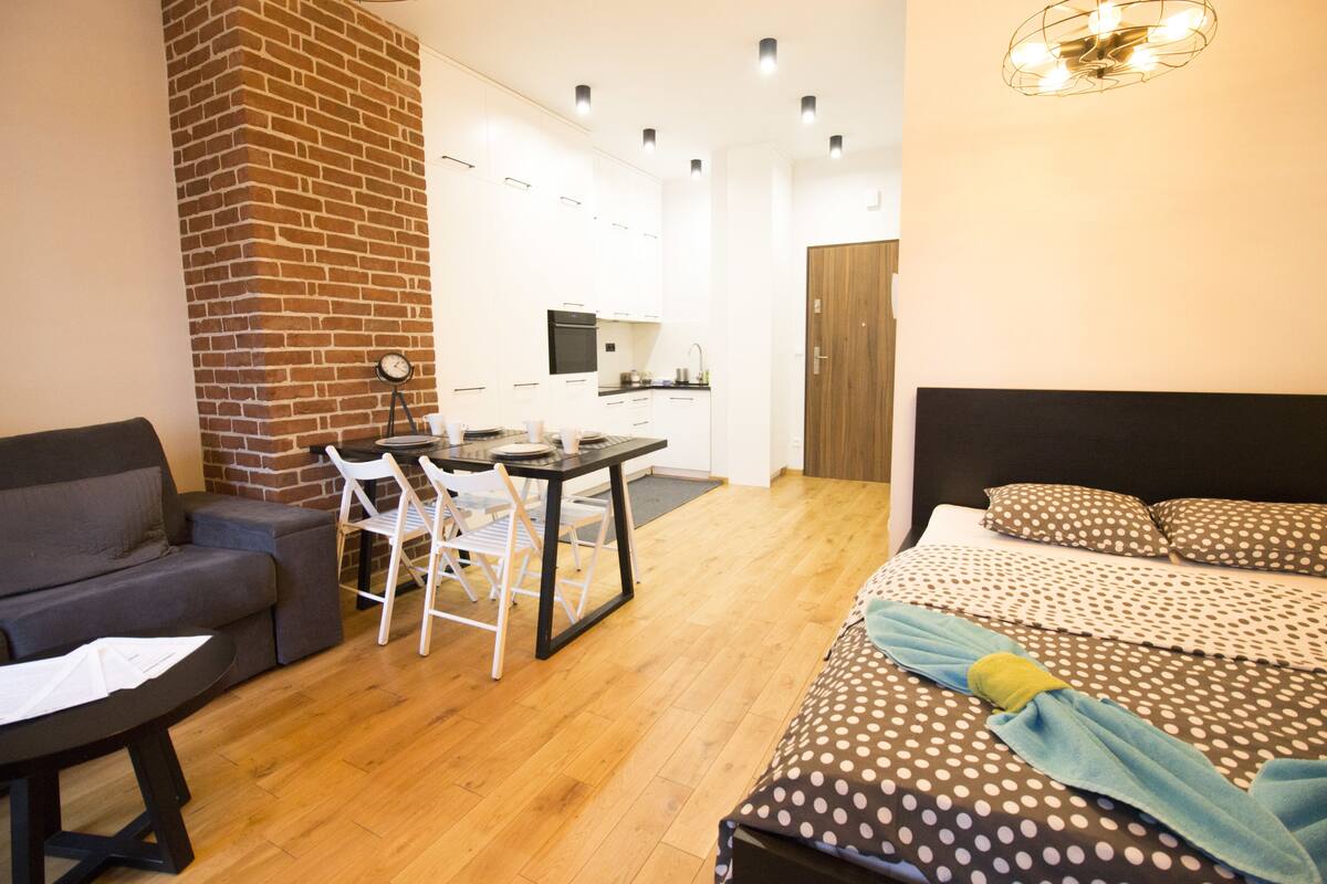 디자인 스튜디오 스위트 (Laciarska 31 Street no 3) | 책상, 다리미/다리미판, 무료 WiFi