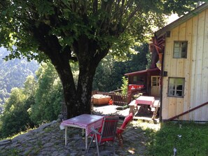 Chalet, 6 Bedrooms, Kitchen, Mountain View | Terrace/patio - Heidi Chalet Alps-unique experience (Rossiniere)
