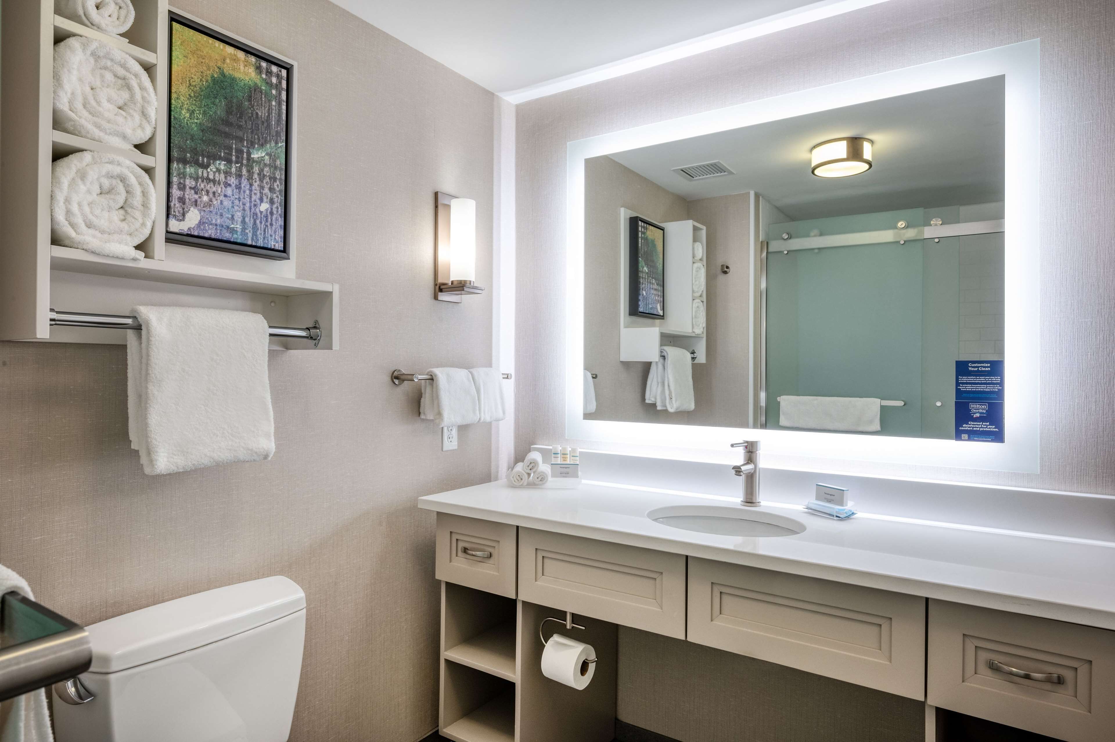 free toiletries, hair dryer, bathrobes, towels