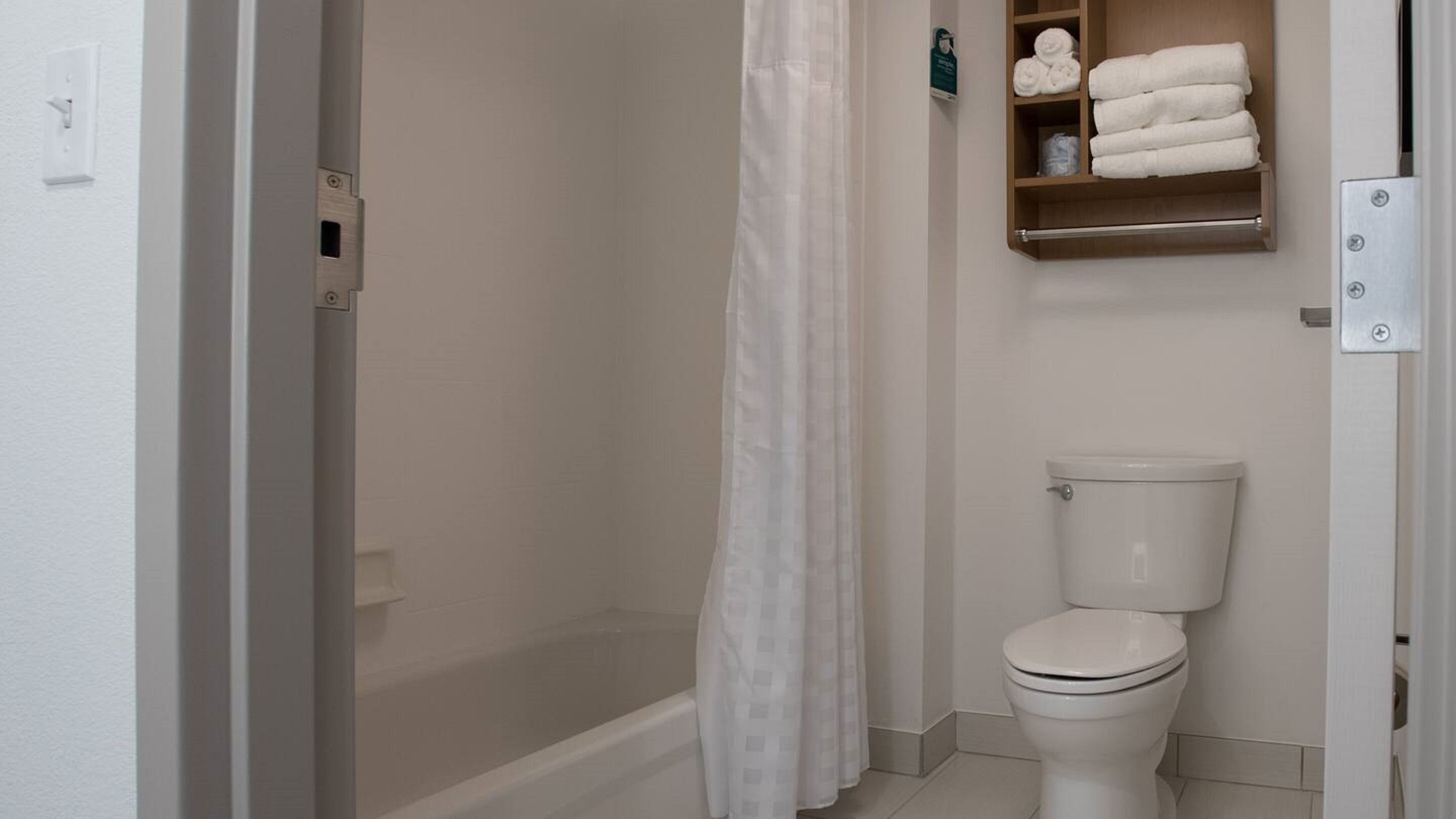 free toiletries, hair dryer, towels