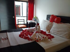 Familien-Doppelzimmer, 1 Doppelbett | Ausblick vom Zimmer