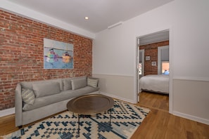 Classic Apartment, 1 Bedroom, Terrace | Living room