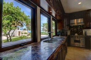 Villa, Multiple Beds, Beach View (Steps to Best Beach VILLA UNICA 6Bedr) | Private kitchen | Full-size fridge, microwave, oven, stovetop