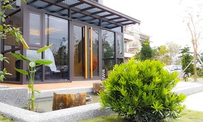 Fassade der Unterkunft