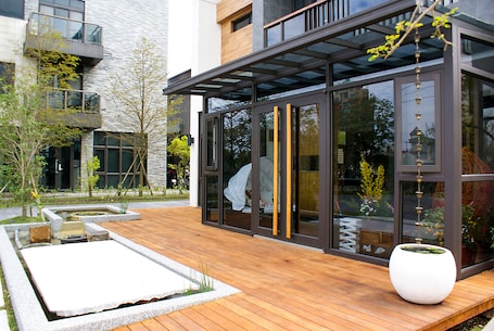 Entrada da propriedade. Sunny Stream Villa