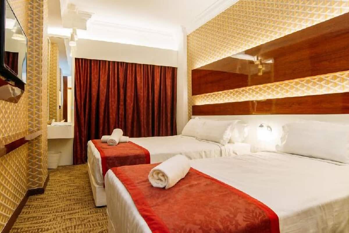 Meja, seterika/papan seterika, Wi-fi percuma, cadar katil