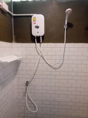 Deluxe Shared Dormitory, Garden View | Bathroom | Shower, bidet, towels, soap - Blanco Hostel at Lanta (Ko Lanta)