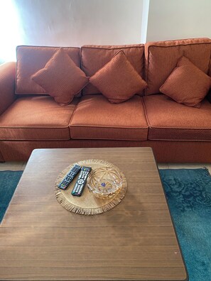 Apartment, 1 Bedroom | Living area | 32-inch LED TV with satellite channels, TV - Sami Apartments (Amman)